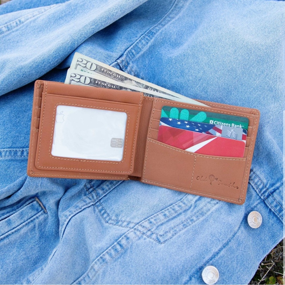 Old South Leather Bi-Fold Wallet